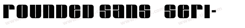 rounded sans   seri字体转换